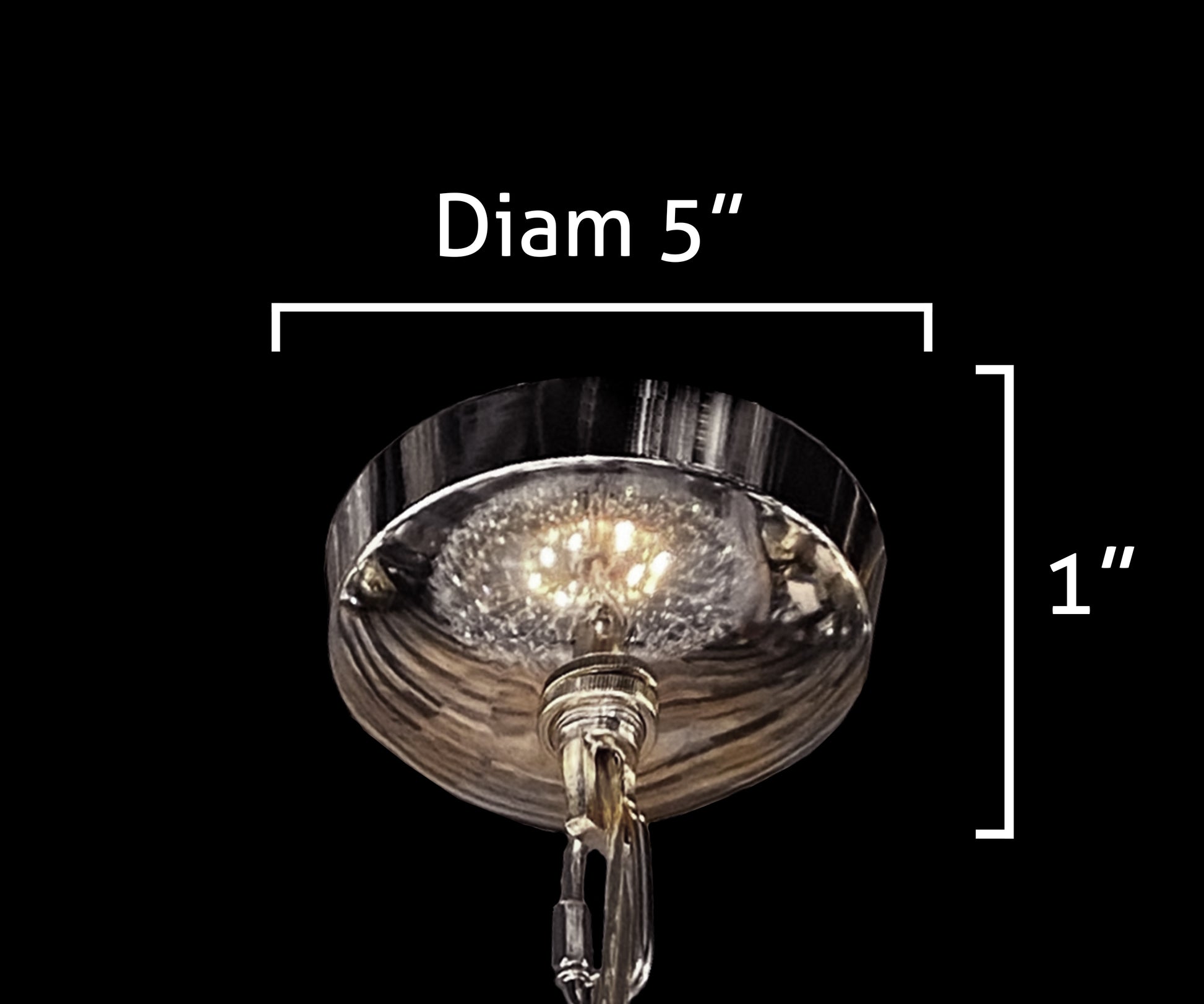 24"chrome canopy diamantion 