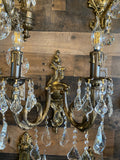 Handmade Brass Wall Sconces With Crystal Classic design Wall Lamps
