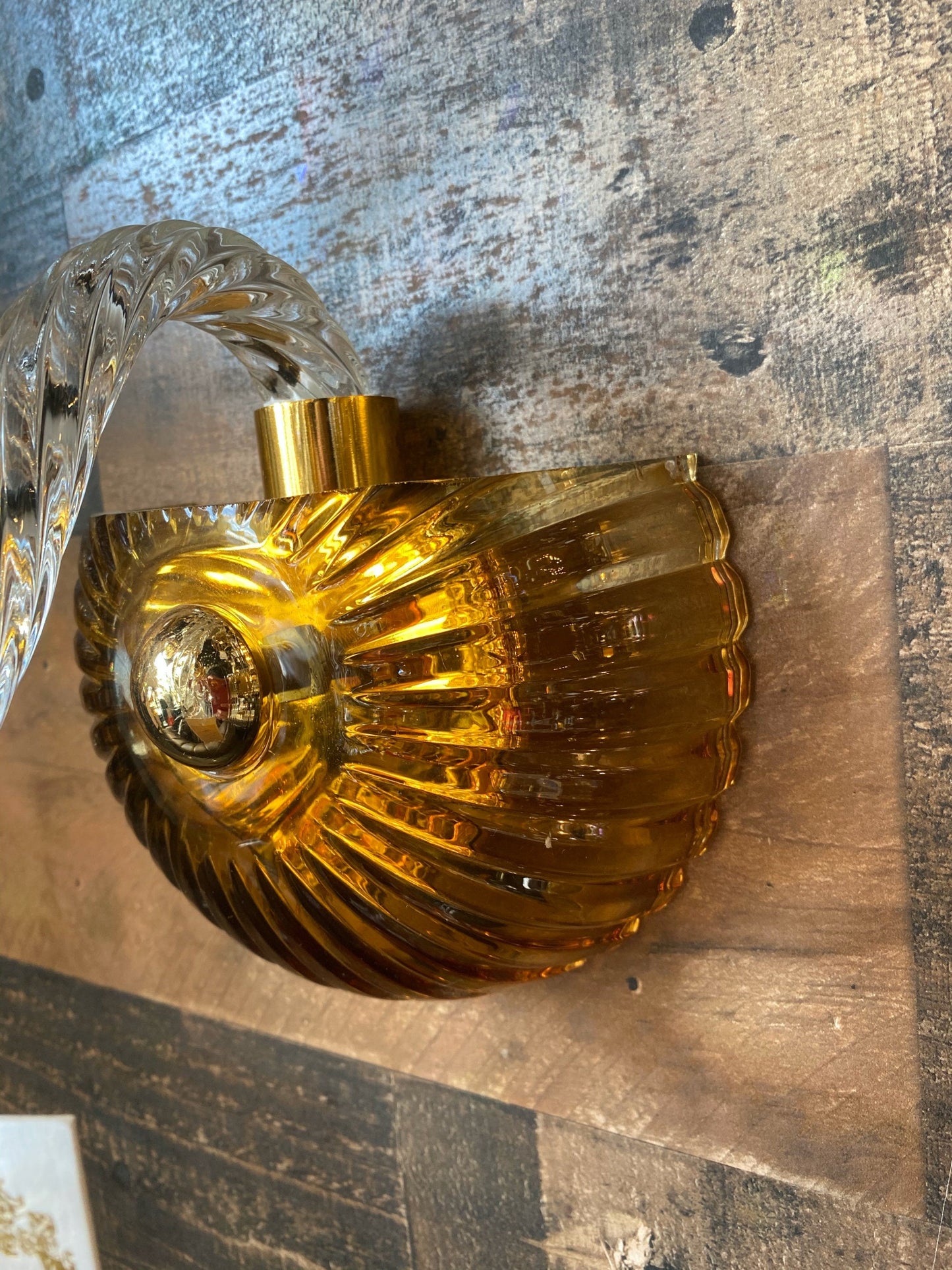 Handmade Italian Crystal and Glass Wall Sconce – Classic European Luxury Lighting