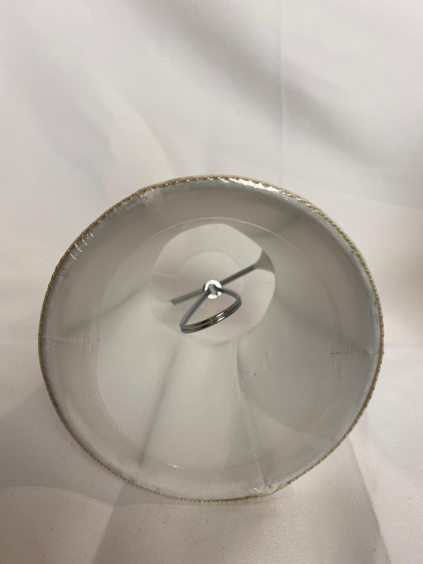 Handmade White Velvet Lamp Shade – Clip-On Small Shade for Chandeliers, Lamps