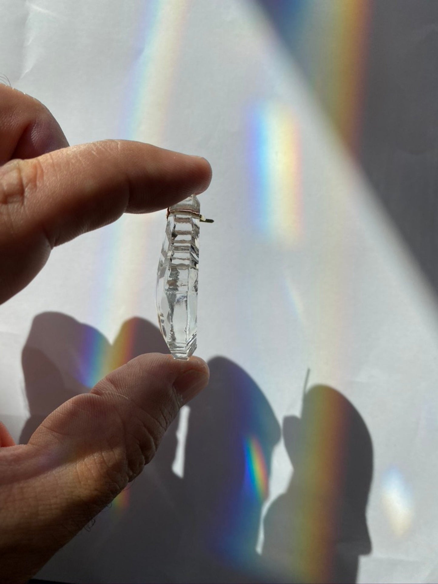 Crystal Leaf, 63mm (2.49Inch) - Premium Faceted Full-Lead Crystal