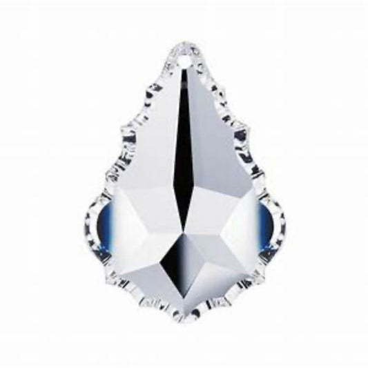 Crystal Leaf, 50mm (1.96 Inch) - Premium Faceted Full-Lead Crystal