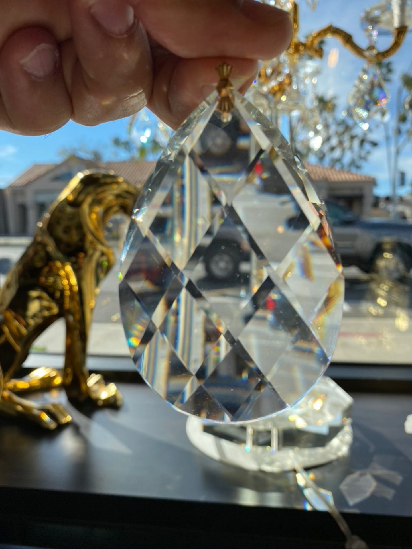 Crystal Tear Drop – 50mm Precision-Cut Full-Lead Crystal