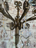 Handmade Bronze Wall Sconces with Crystal
