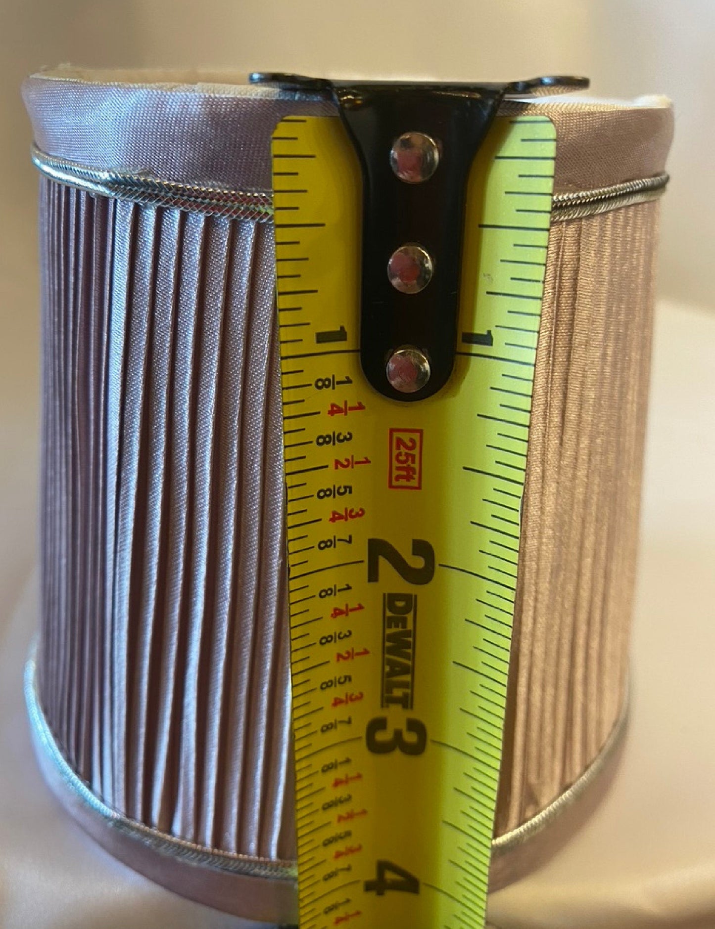 Handmade Pleated Satin Clip-On Lamp Shade,Elegant Small Shade for Chandeliers, Lamps