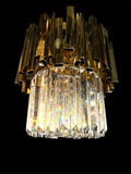 Luxury Chandelier 11" Wide Crystal LED 4-Light Pendant Light