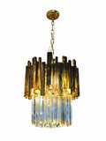 Luxury Chandelier 11" Wide Crystal LED 4-Light Pendant Light