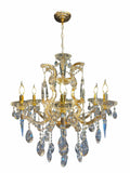 Maria Theresa Chandelier  26" W Gold Crystal Chandelier